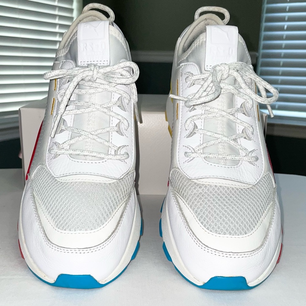 PUMA RS-O Play White Hawaiian Blue Dandelion Yellow Red